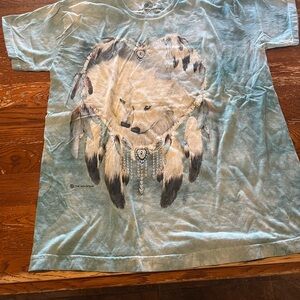 The Mountain Light Blue Bear Dreamcatcher Kids T-Shirt